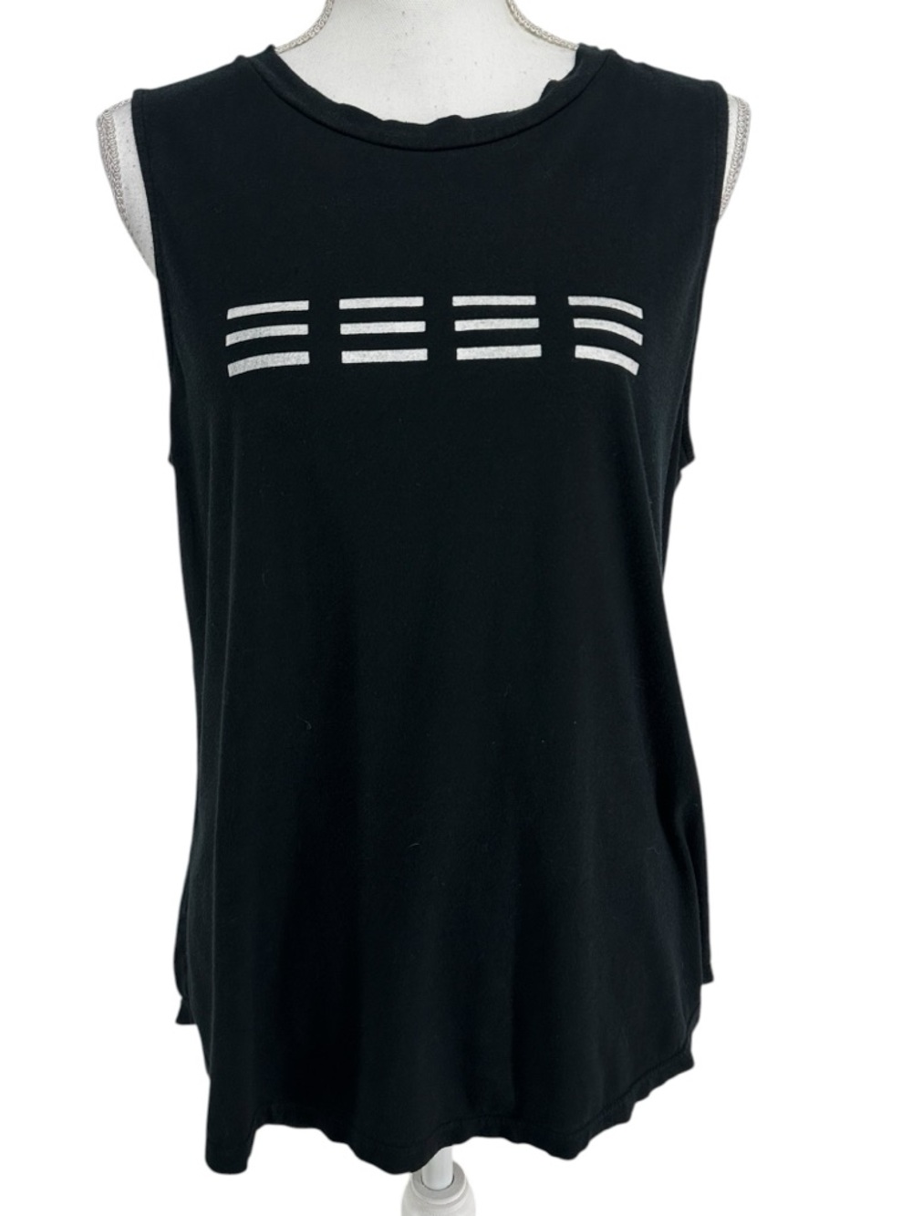 BALDWIN / Black Classic Tank Top / Large / Emo Goth Whimsygoth Indie Sleeze Rock